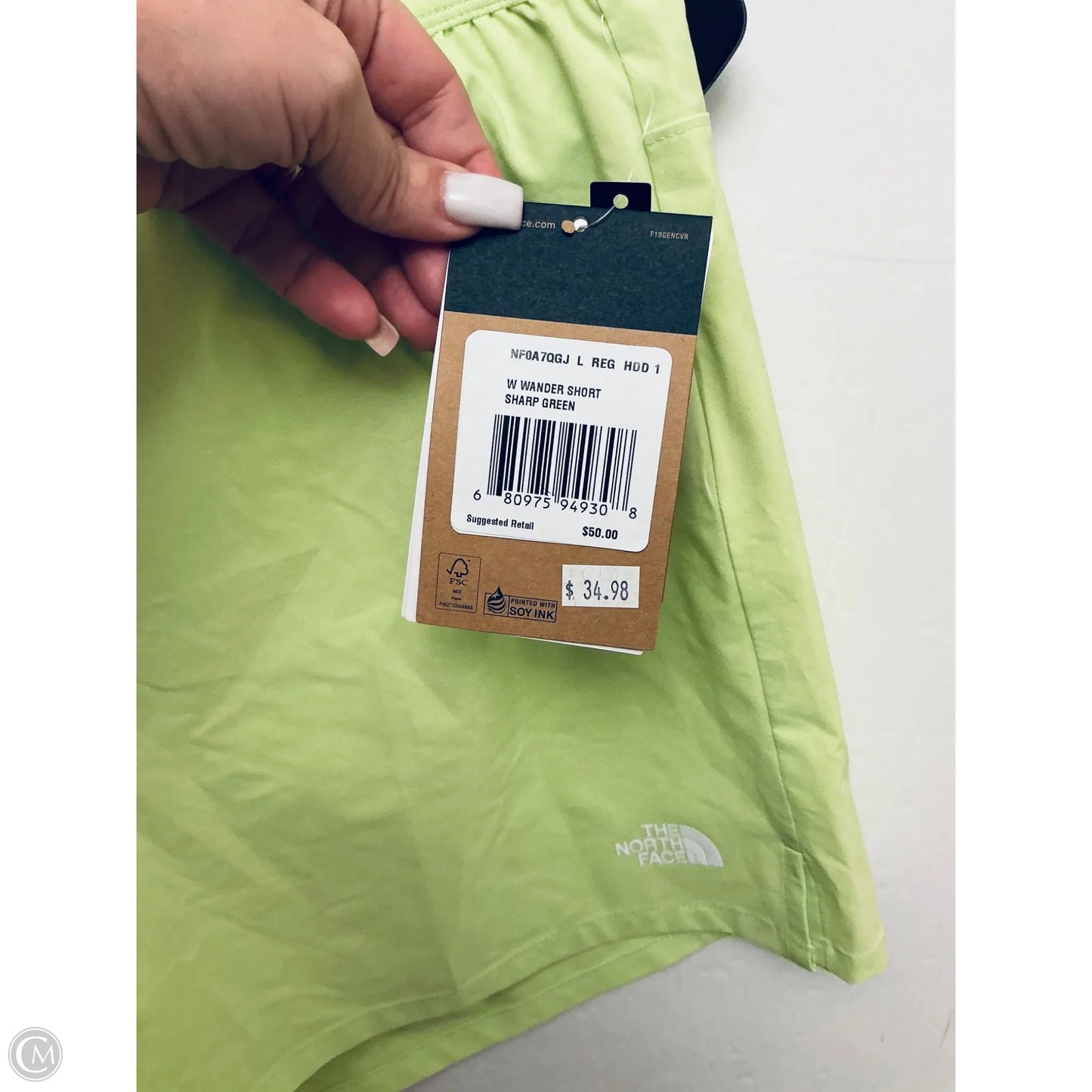 Athletic Shorts By The North Face In Green, Size: L