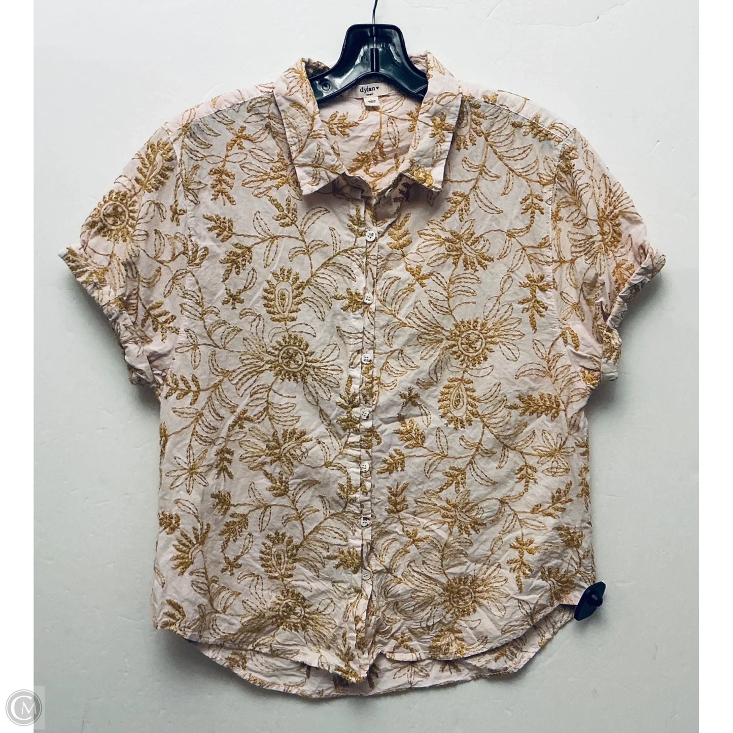 Top Short Sleeve By Dylan In Yellow, Size: S