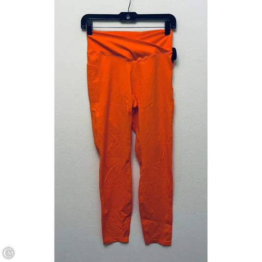 Athletic Leggings By Halara In Orange, Size: M