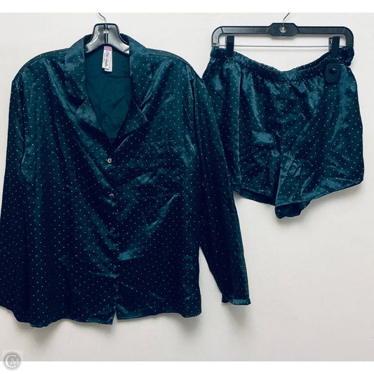 Pajamas 2pc By Clothes Mentor In Green, Size: L