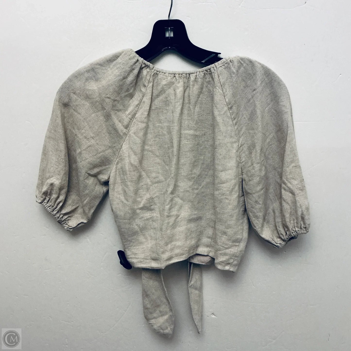 Top Short Sleeve By Abercrombie And Fitch In Tan, Size: Xs