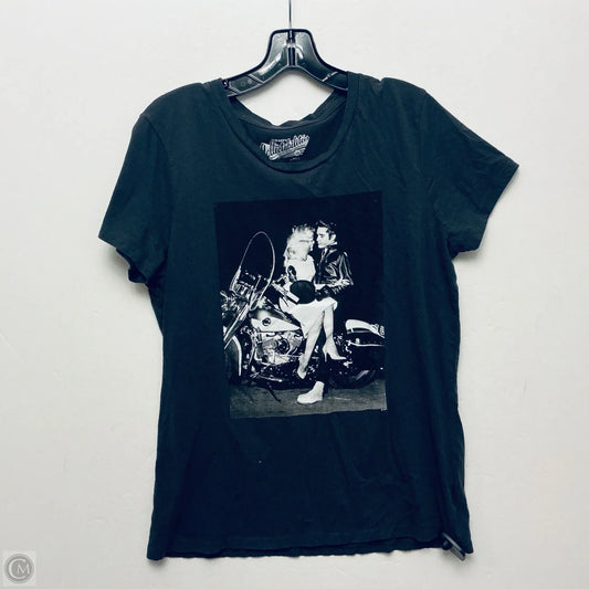 Top Short Sleeve Basic By Old Navy In Grey, Size: L