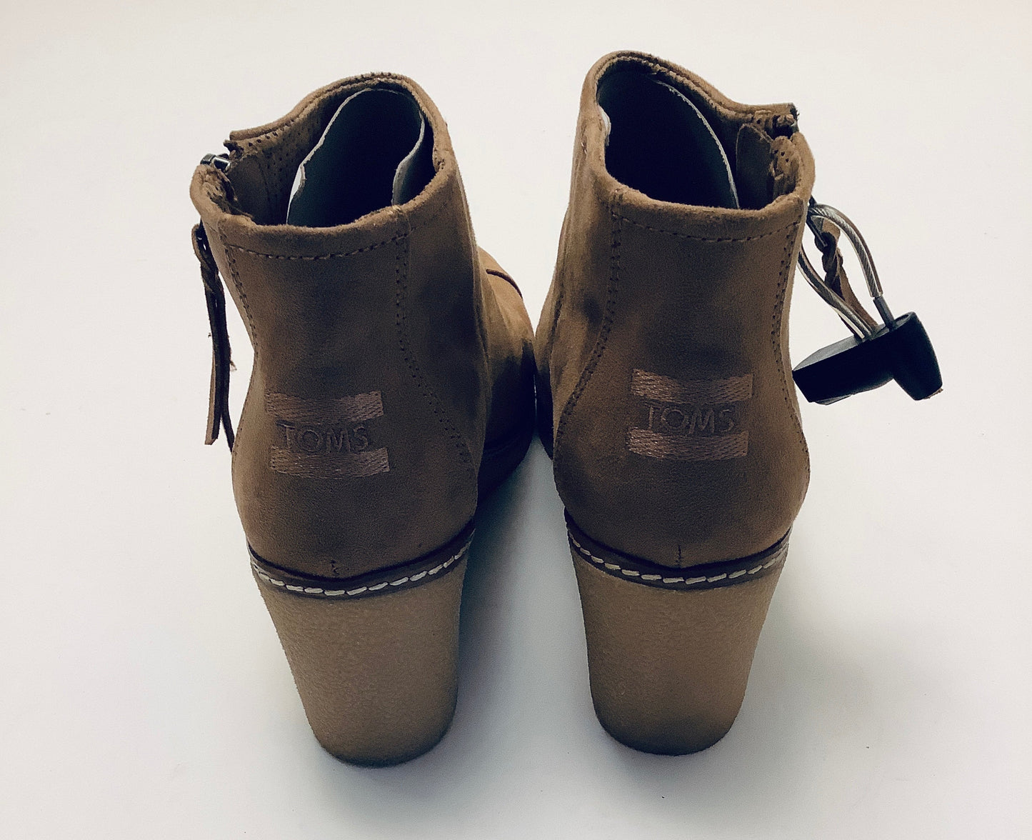 Boots Ankle Heels By Toms In Tan, Size: 8.5