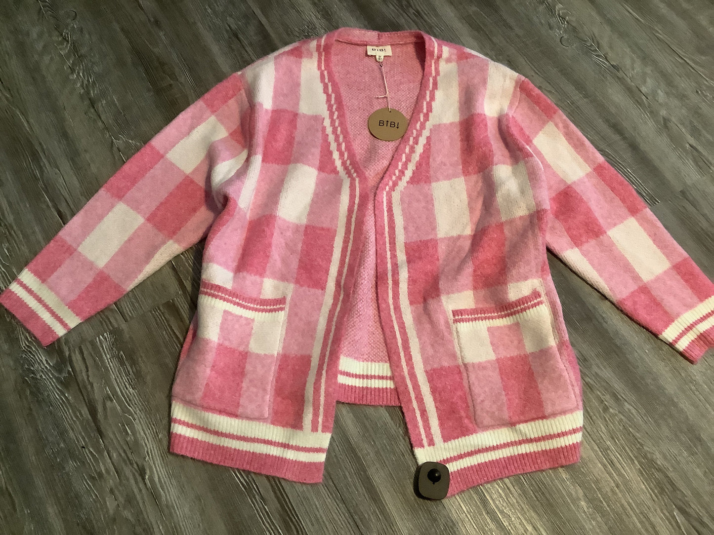 Pink & White Sweater Bibi, Size M