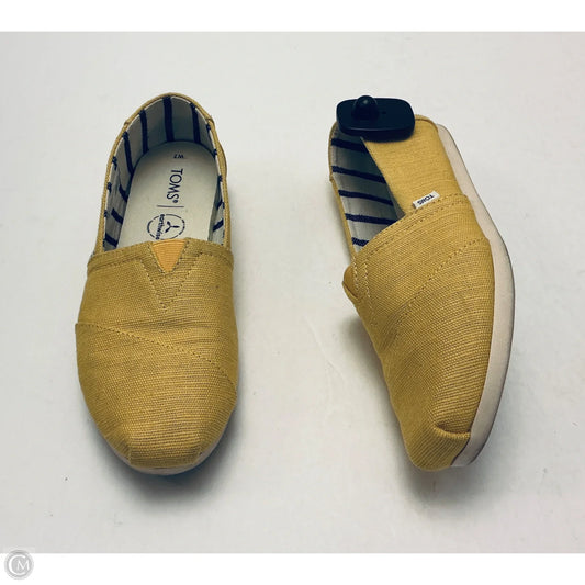 Shoes Flats By Toms In Yellow, Size: 7