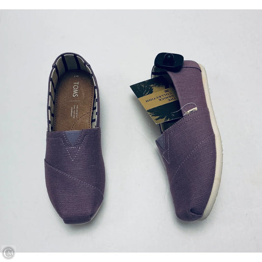 Shoes Flats By Toms In Purple, Size: 7
