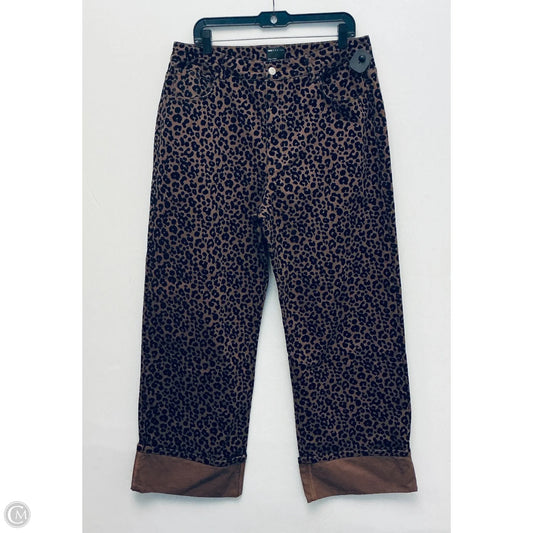Jeans Wide Leg By Asos In Animal Print, Size: 12