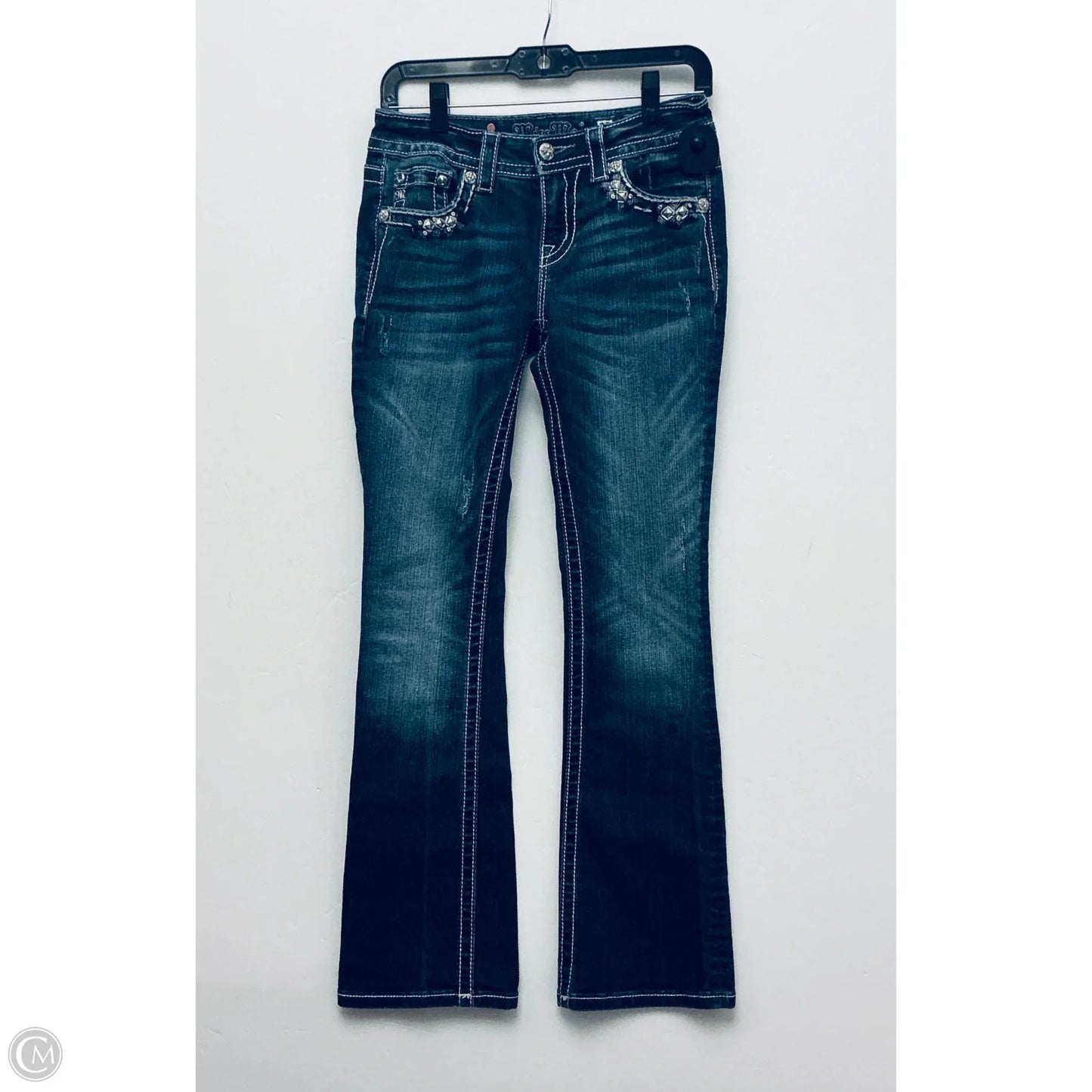 Jeans Flared By Miss Me In Blue, Size: 4