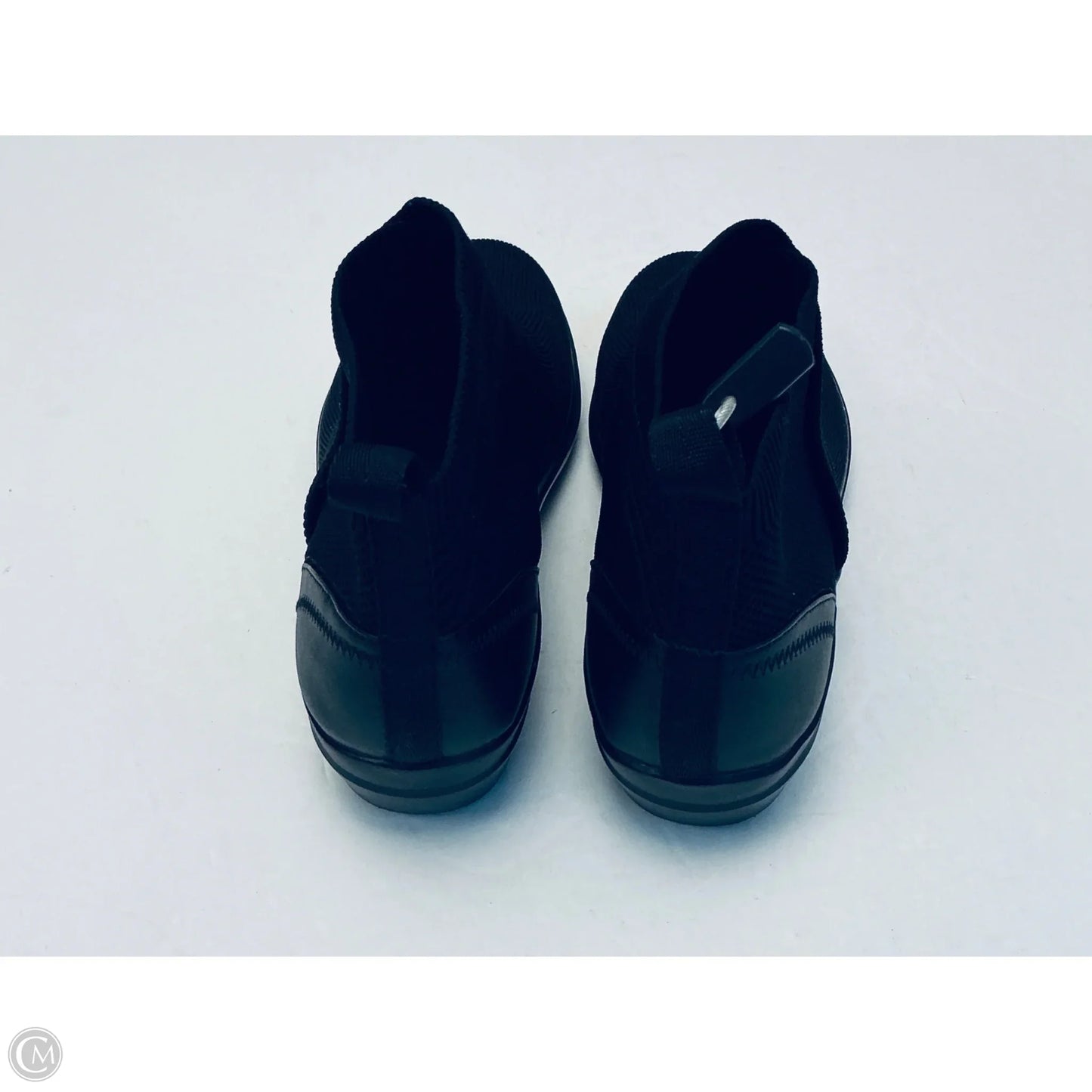 Boots Ankle Flats By Clarks In Black, Size: 9