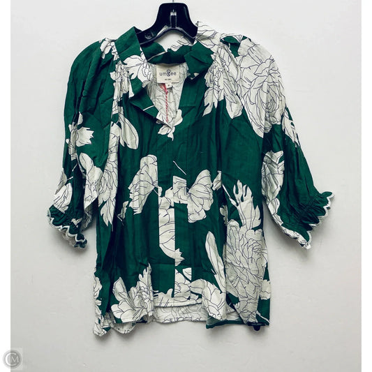Top Short Sleeve By Umgee In Floral Print, Size: M