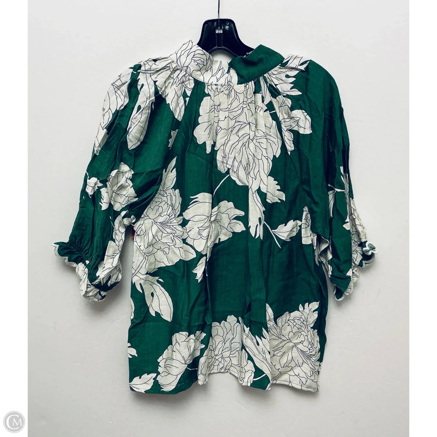 Top Short Sleeve By Umgee In Floral Print, Size: M