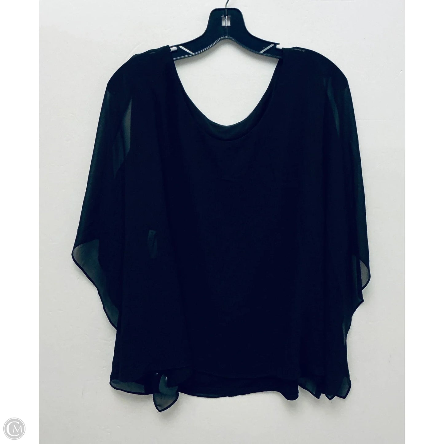 Top Sleeveless By Roz And Ali In Black, Size: 2x