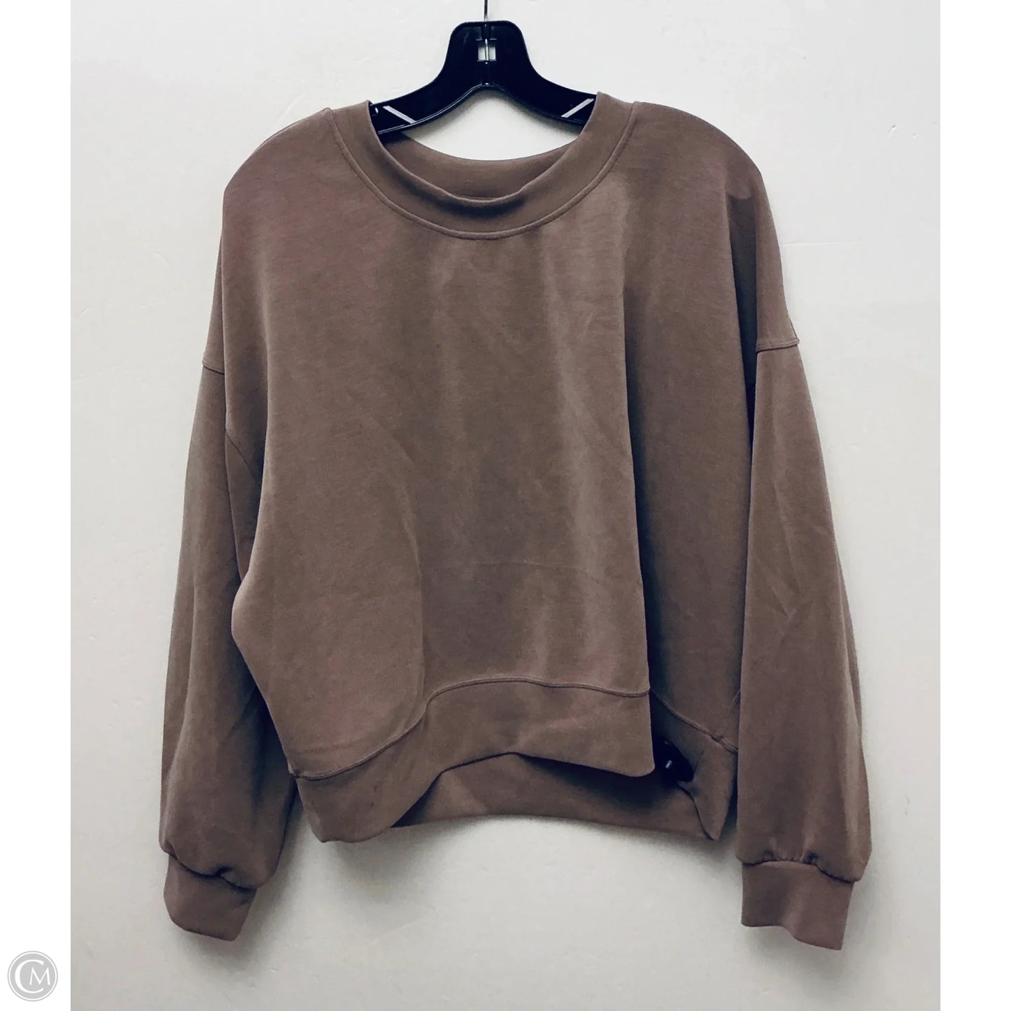 Athletic Sweatshirt Collar By Lululemon In Brown, Size: 12