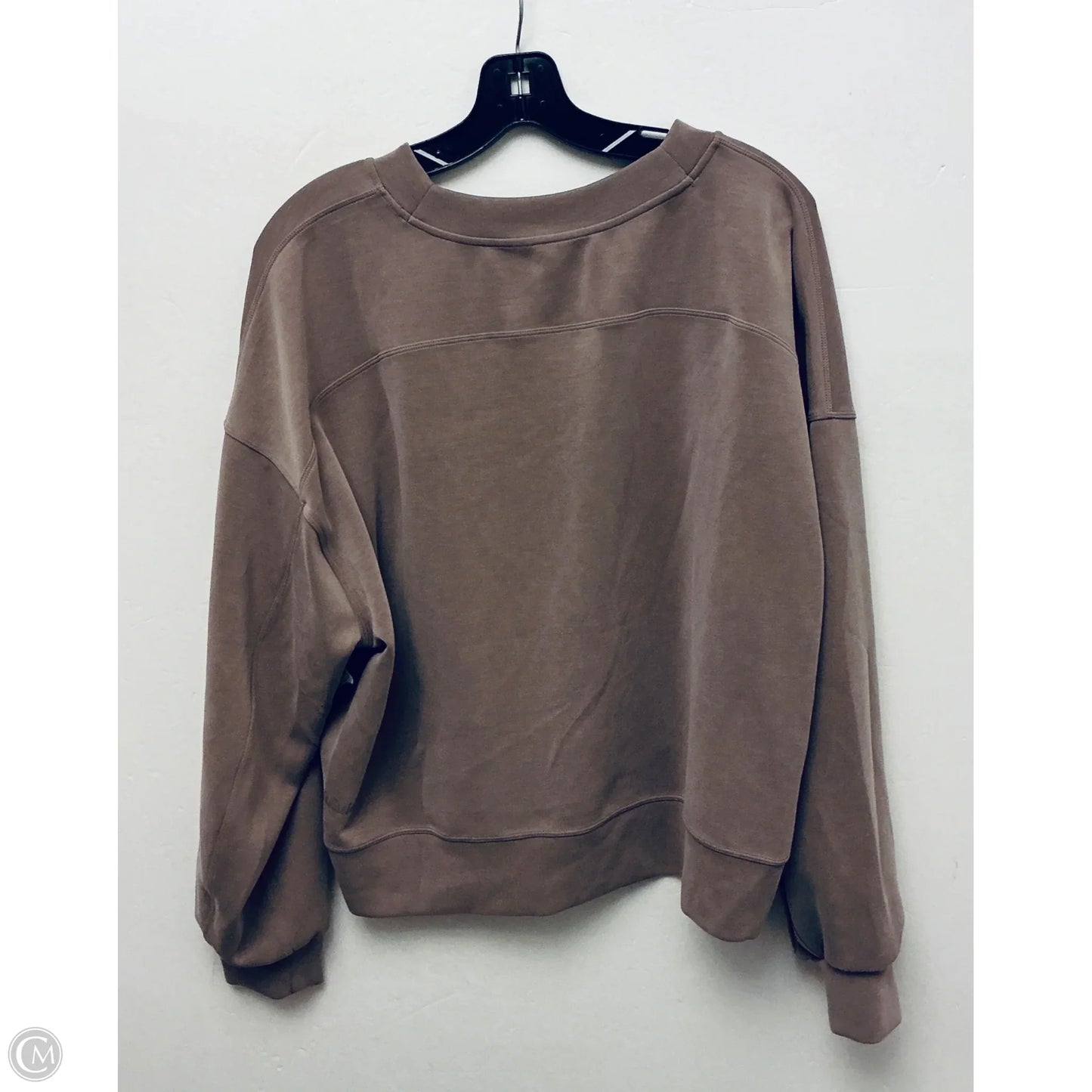Athletic Sweatshirt Collar By Lululemon In Brown, Size: 12