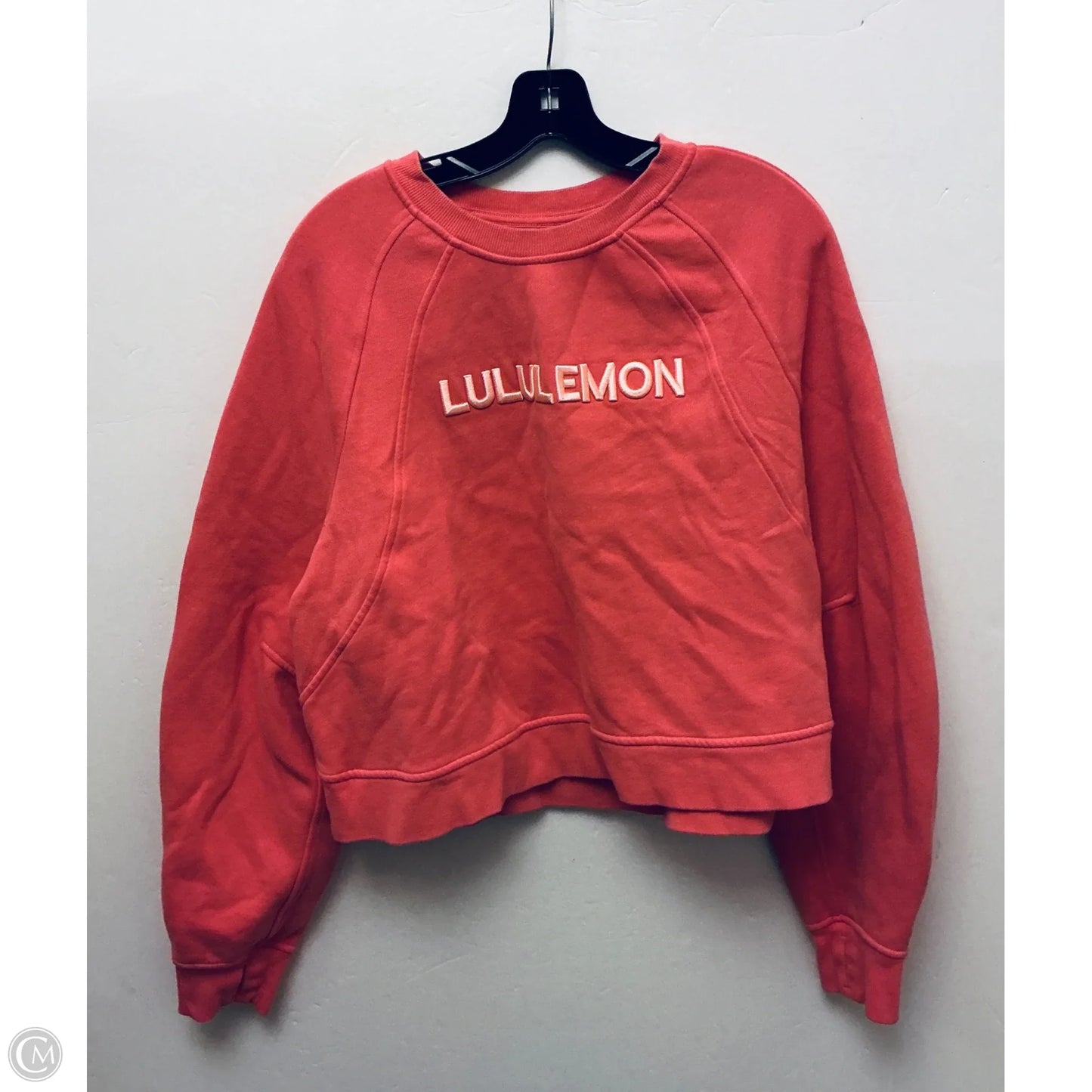 Athletic Sweatshirt Collar By Lululemon In Pink, Size: L