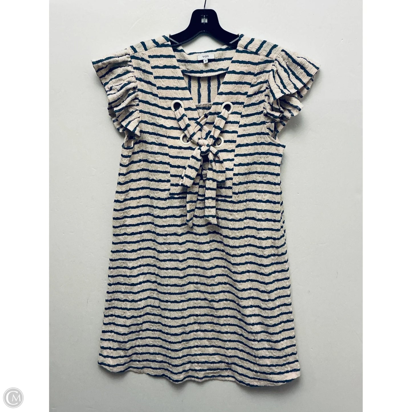 Dress Casual Short By Voy In Striped Pattern, Size: M