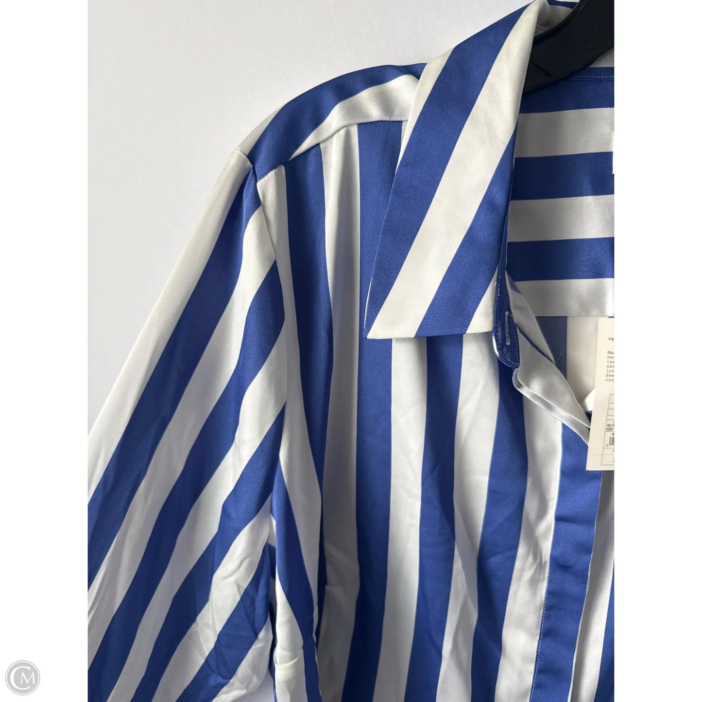 Top Long Sleeve By A New Day In Blue & White, Size: Xxl