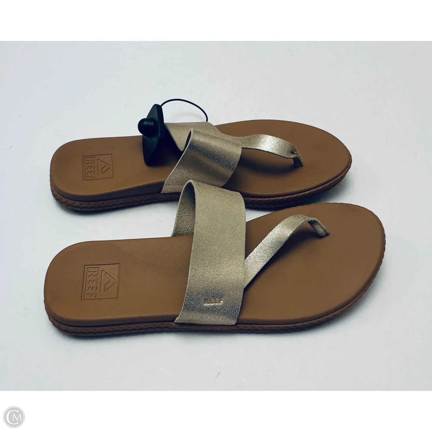 Sandals Flip Flops By Reef In Gold, Size: 9