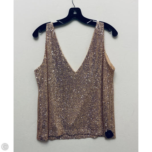 Top Sleeveless By Shinestar In Rose Gold, Size: M