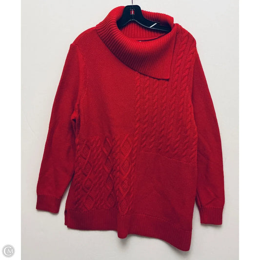 Sweater By Charter Club In Red, Size: Xxl