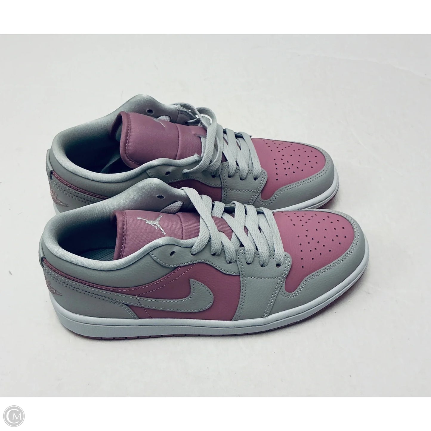 Shoes Luxury Designer By Jordan In Grey & Purple, Size: 8.5