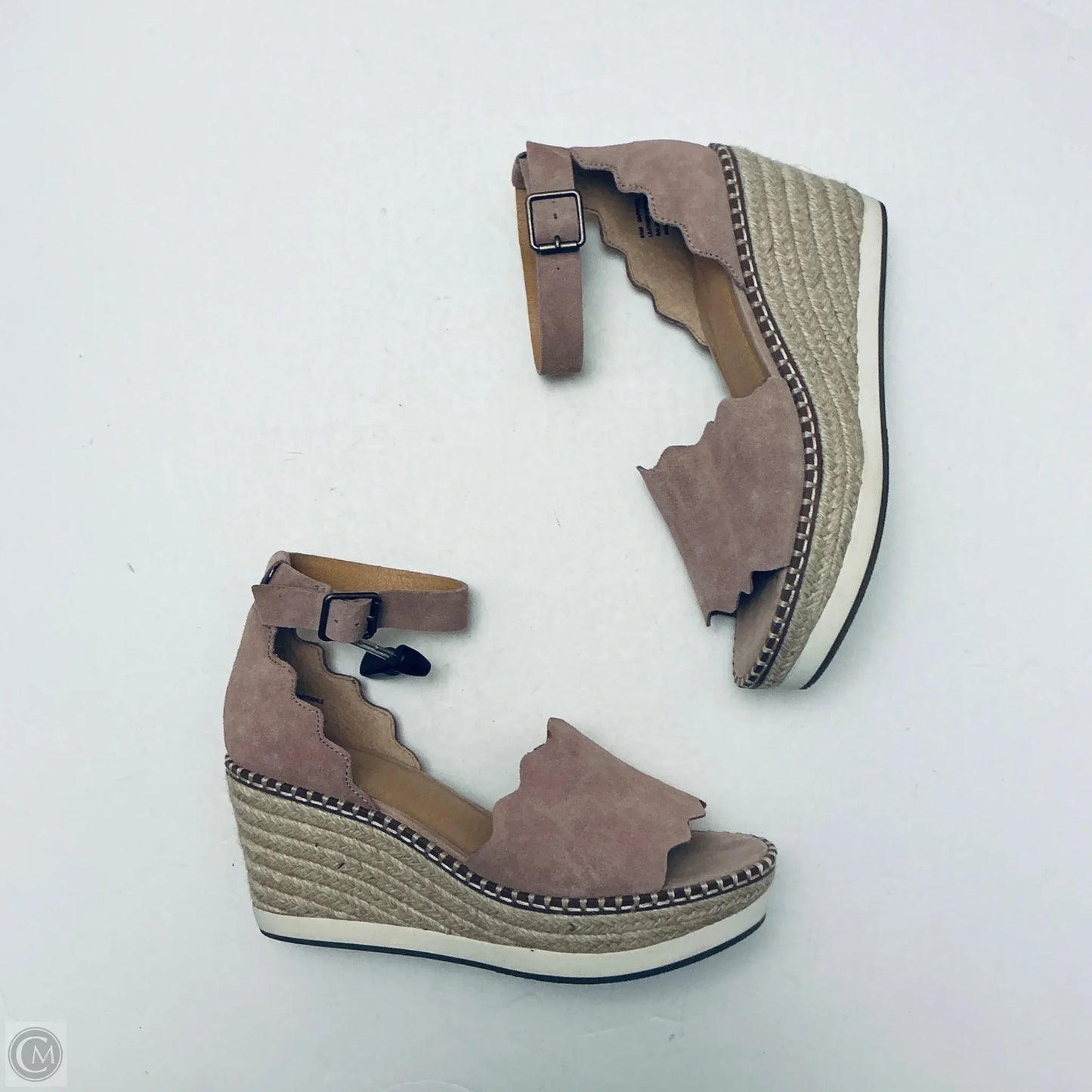Shoes Heels Wedge By Crown Vintage In Taupe, Size: 8.5