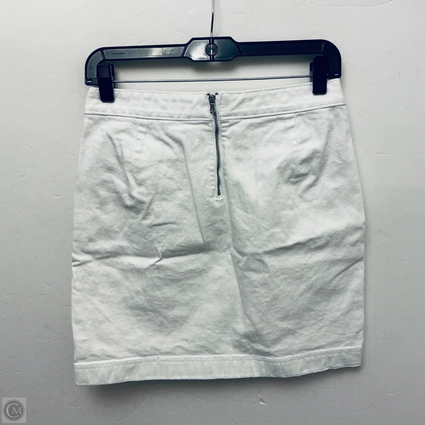 Skirt Mini & Short By Nautica In White Denim, Size: 0