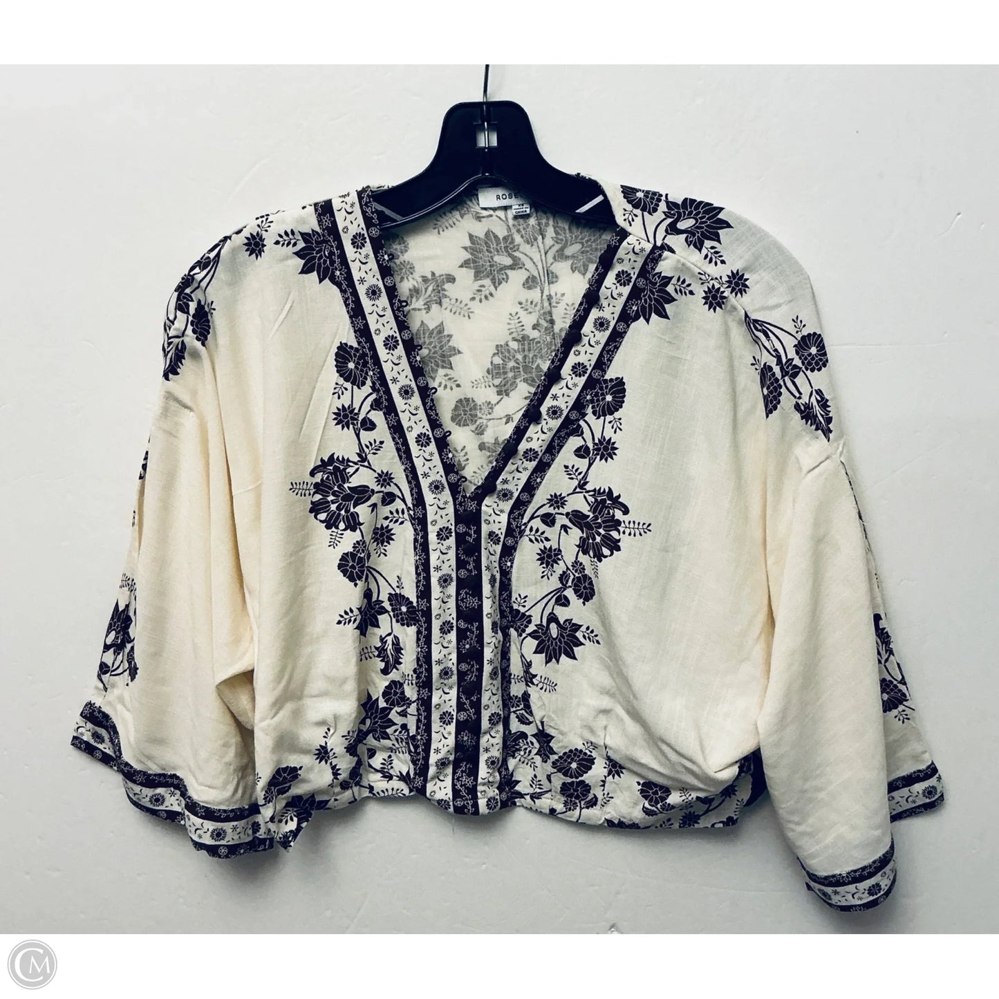 Top 3/4 Sleeve By Rose And Olive In Beige, Size: Xs