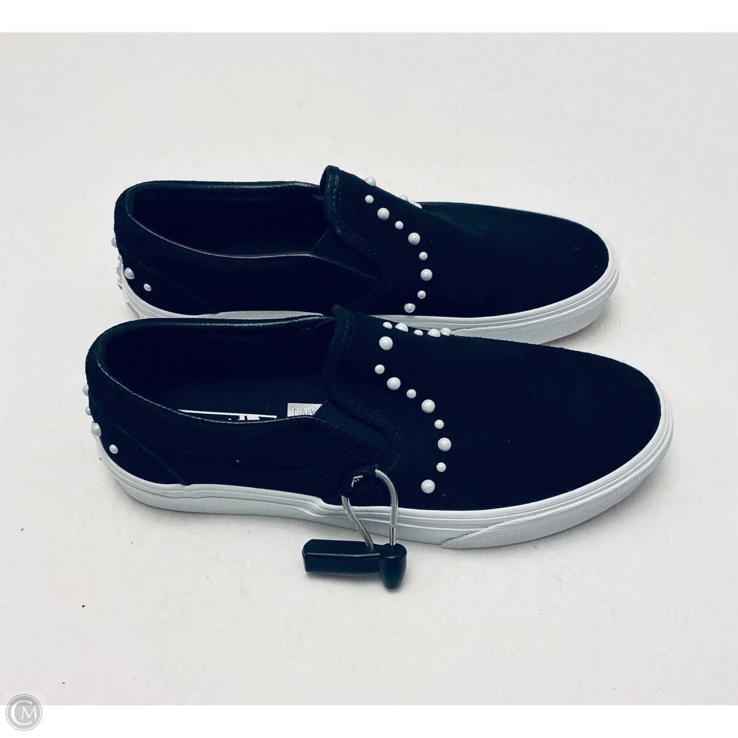 Shoes Flats By Vans In Black, Size: 8
