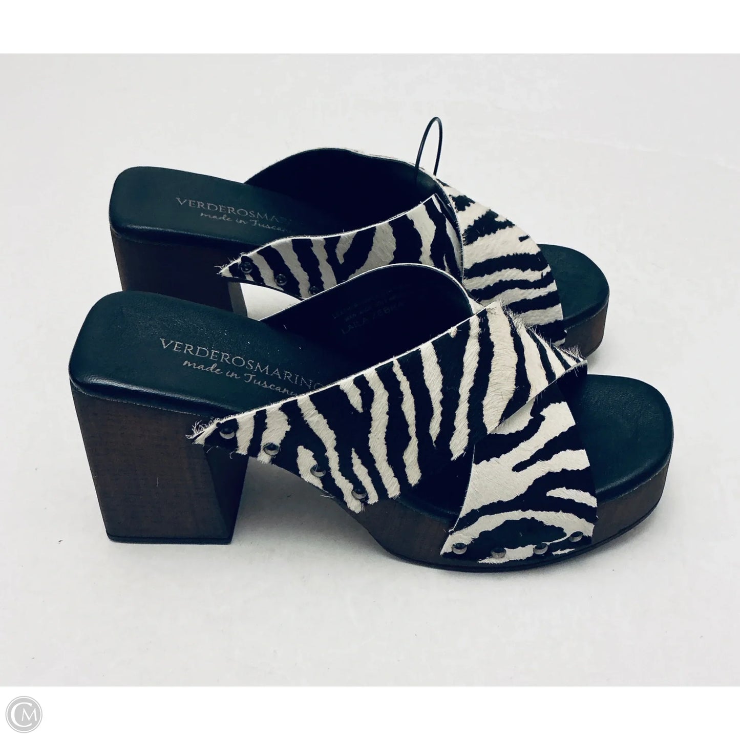 Sandals Heels Platform By Clothes Mentor In Animal Print, Size: 8
