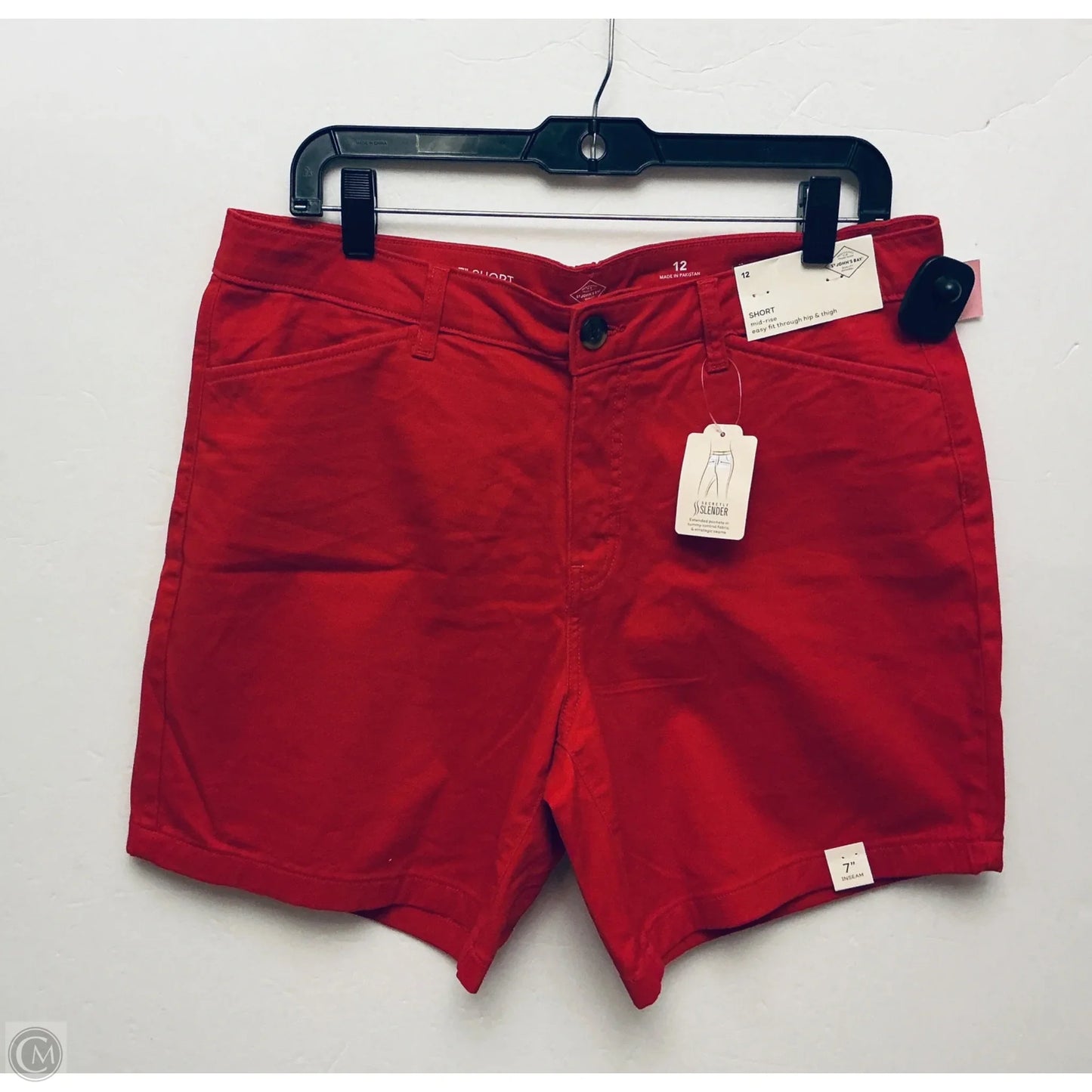 Shorts By St Johns Bay In Red, Size: 12