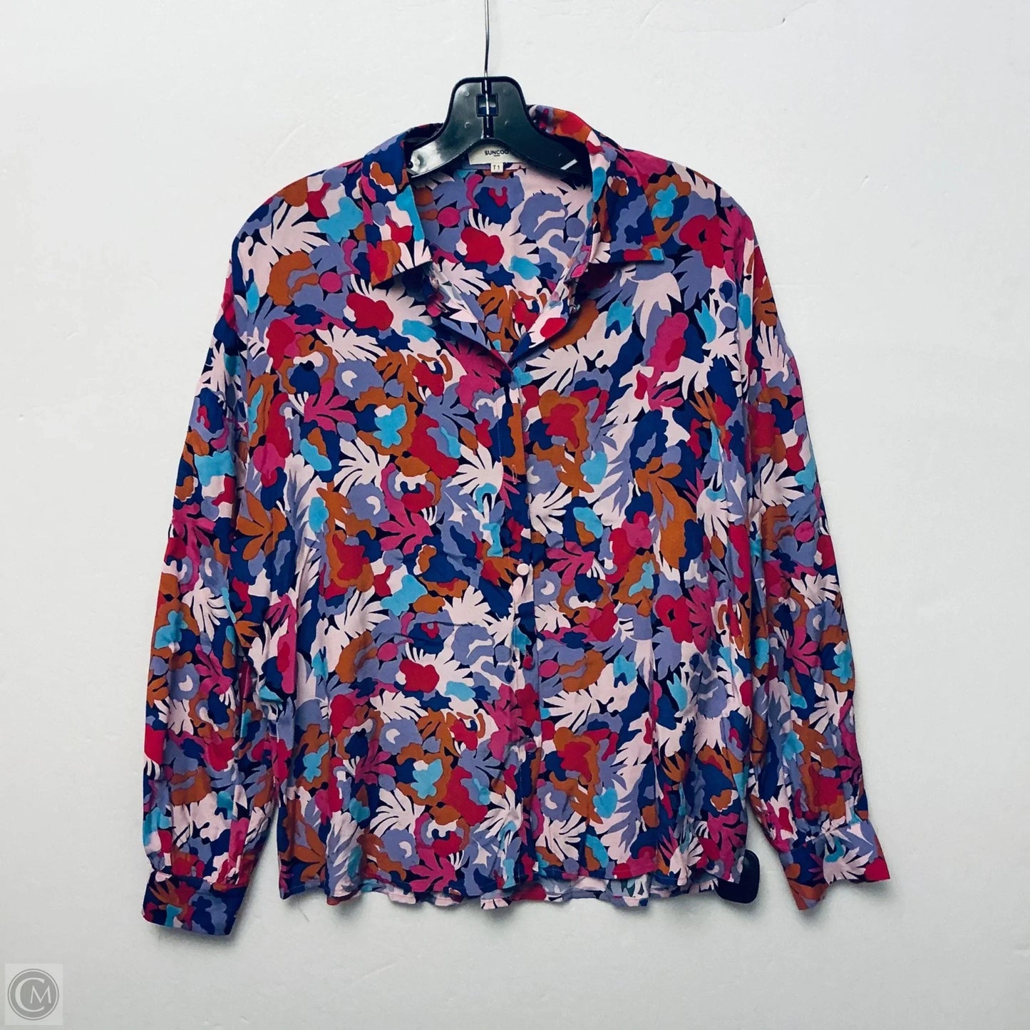 Top Long Sleeve By Clothes Mentor In Floral Print, Size: S