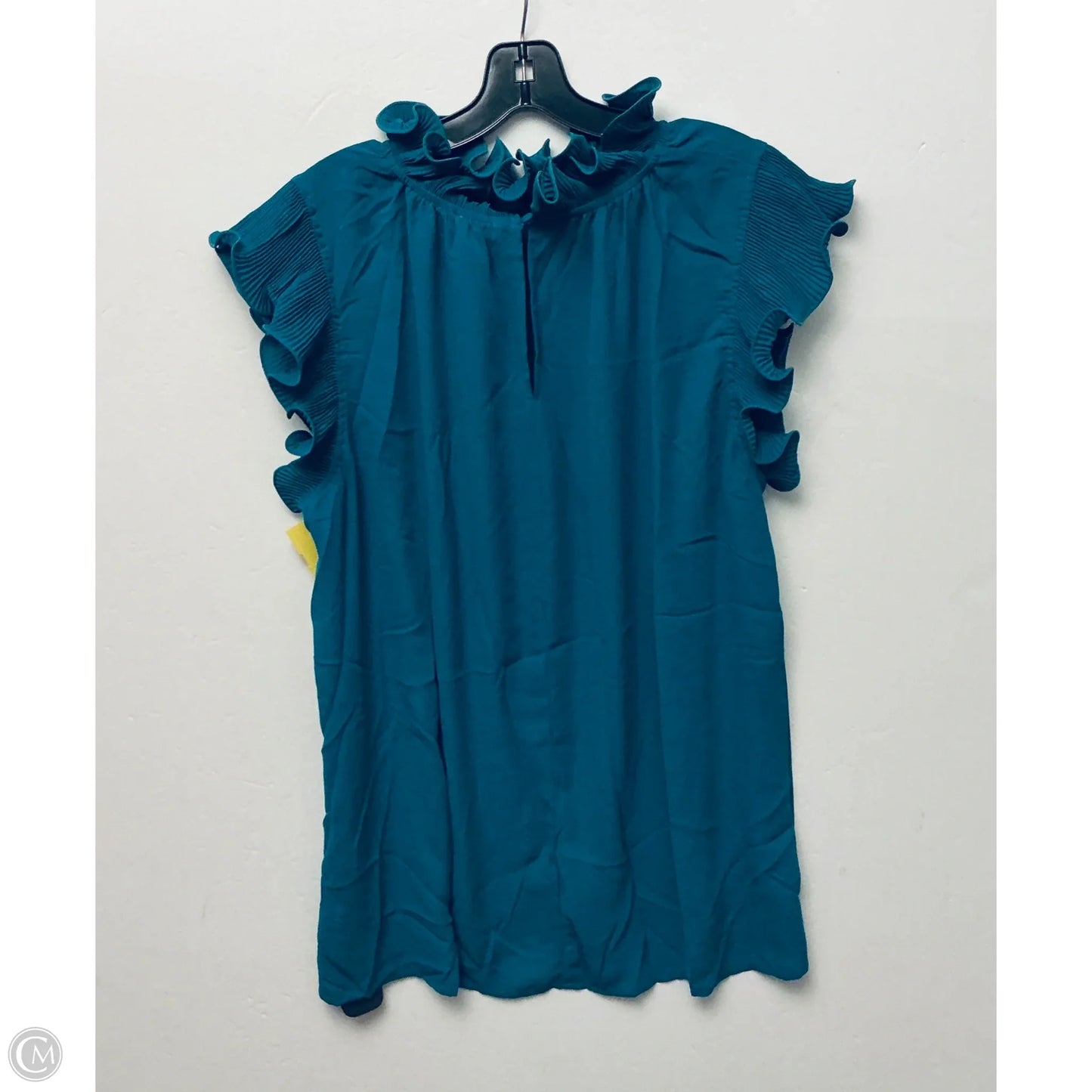 Top Sleeveless By Oddi In Aqua, Size: 1x