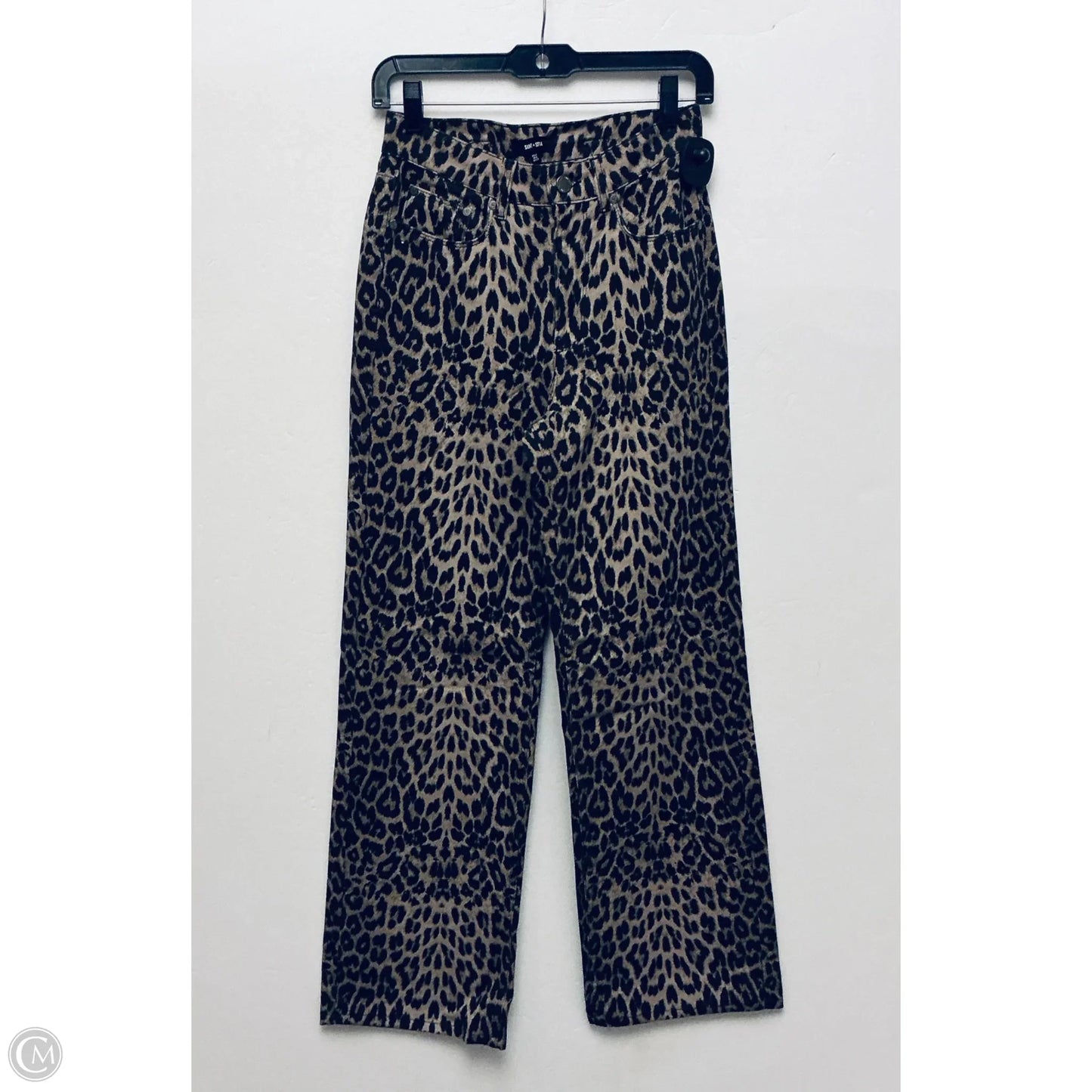 Jeans Straight By Clothes Mentor In Animal Print, Size: 2