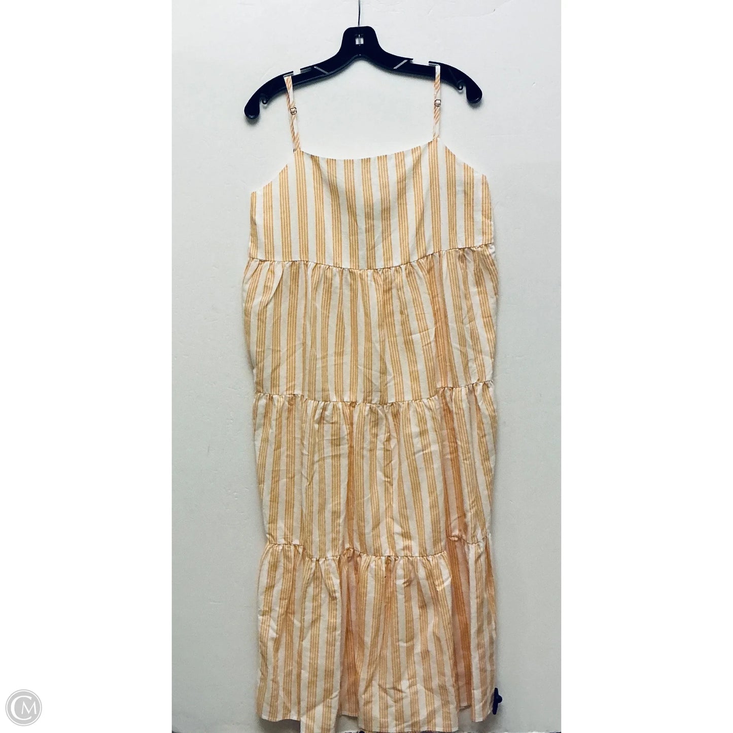 Dress Casual Maxi By Charlie Holiday In Striped Pattern, Size: L
