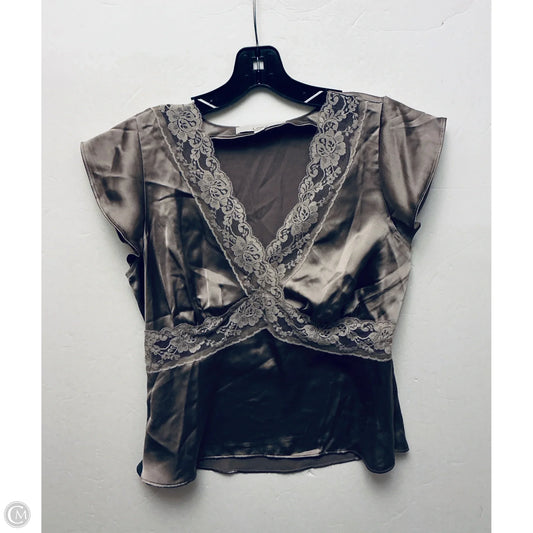 Top Sleeveless By Loft In Brown, Size: S