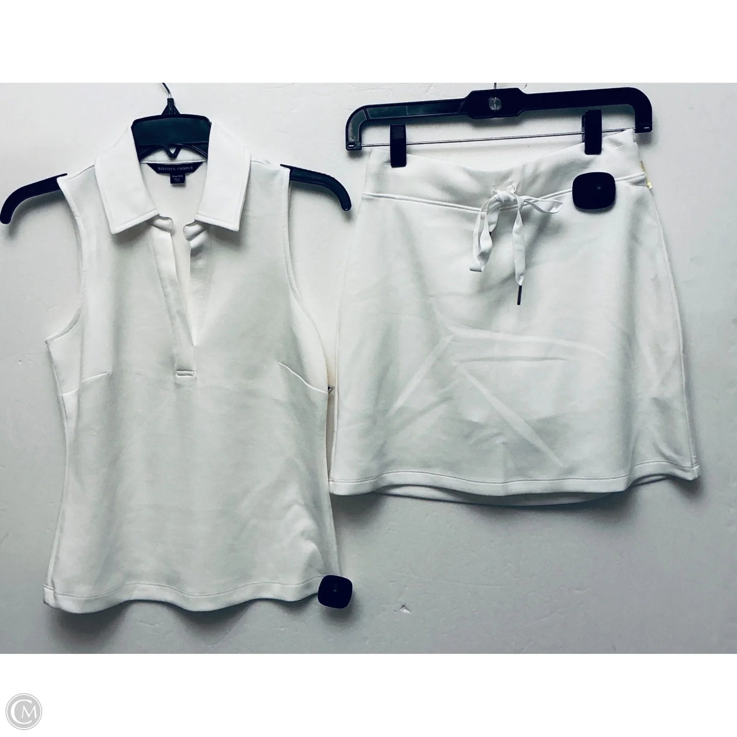 Skirt Set 2pc By Boston Proper In White, Size: Xxs