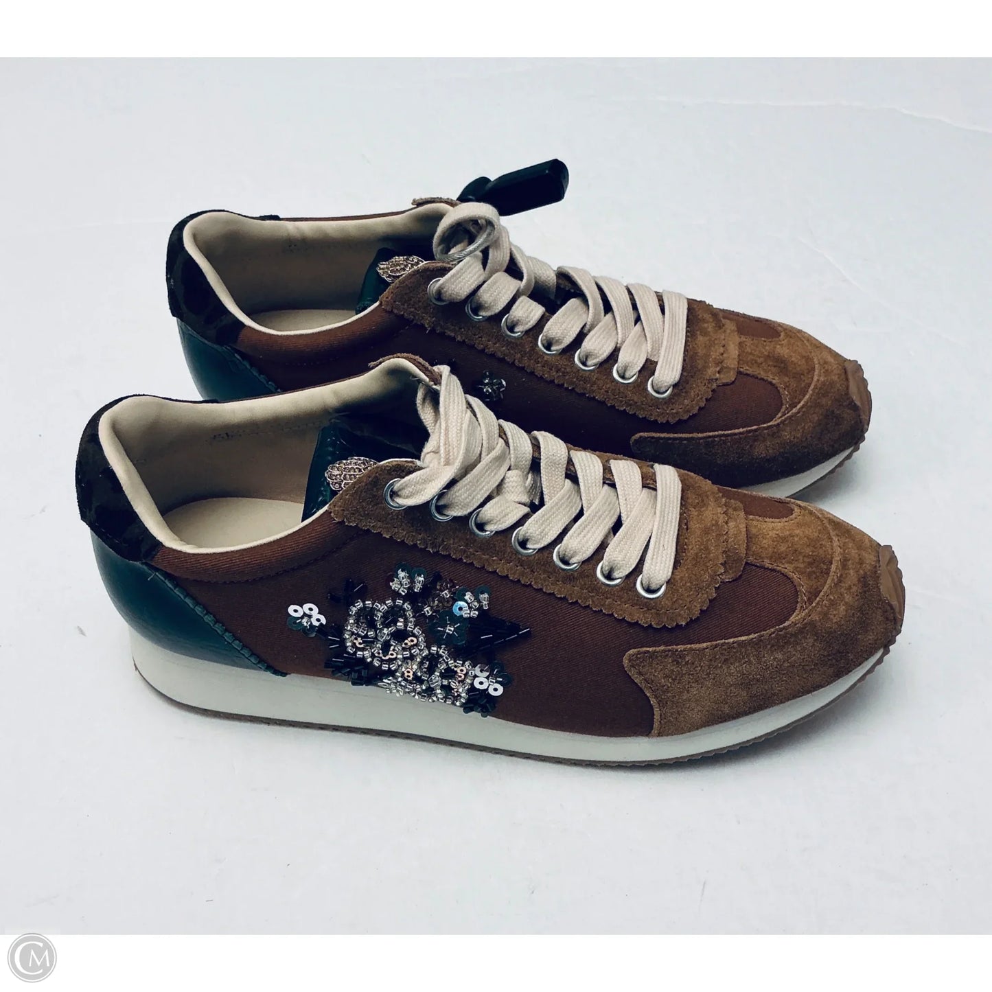 Shoes Designer By Kurt Geiger In Brown & Green, Size: 9