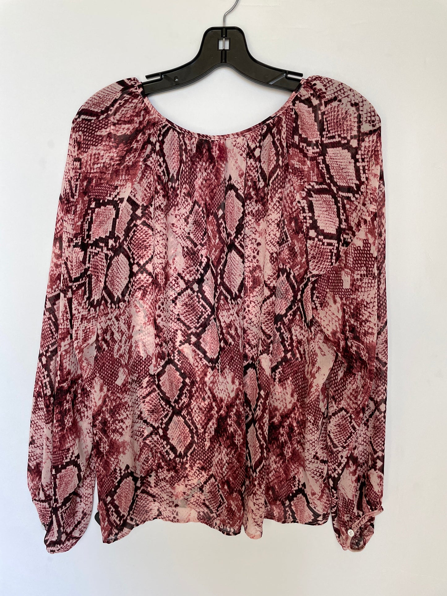 Top Long Sleeve By Vince Camuto In Pink, Size: Xl