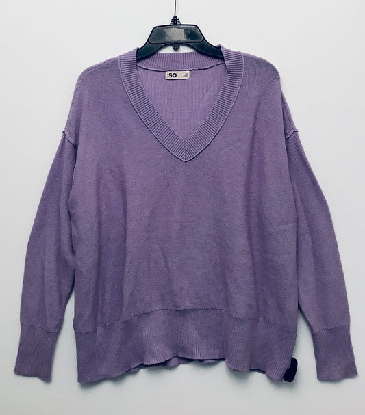 Sweater By So In Purple, Size: Xs