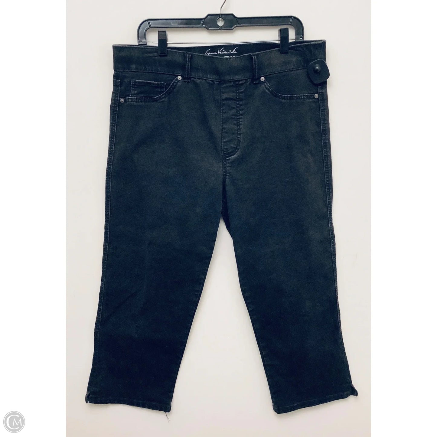 Capris By Gloria Vanderbilt In Grey, Size: 14