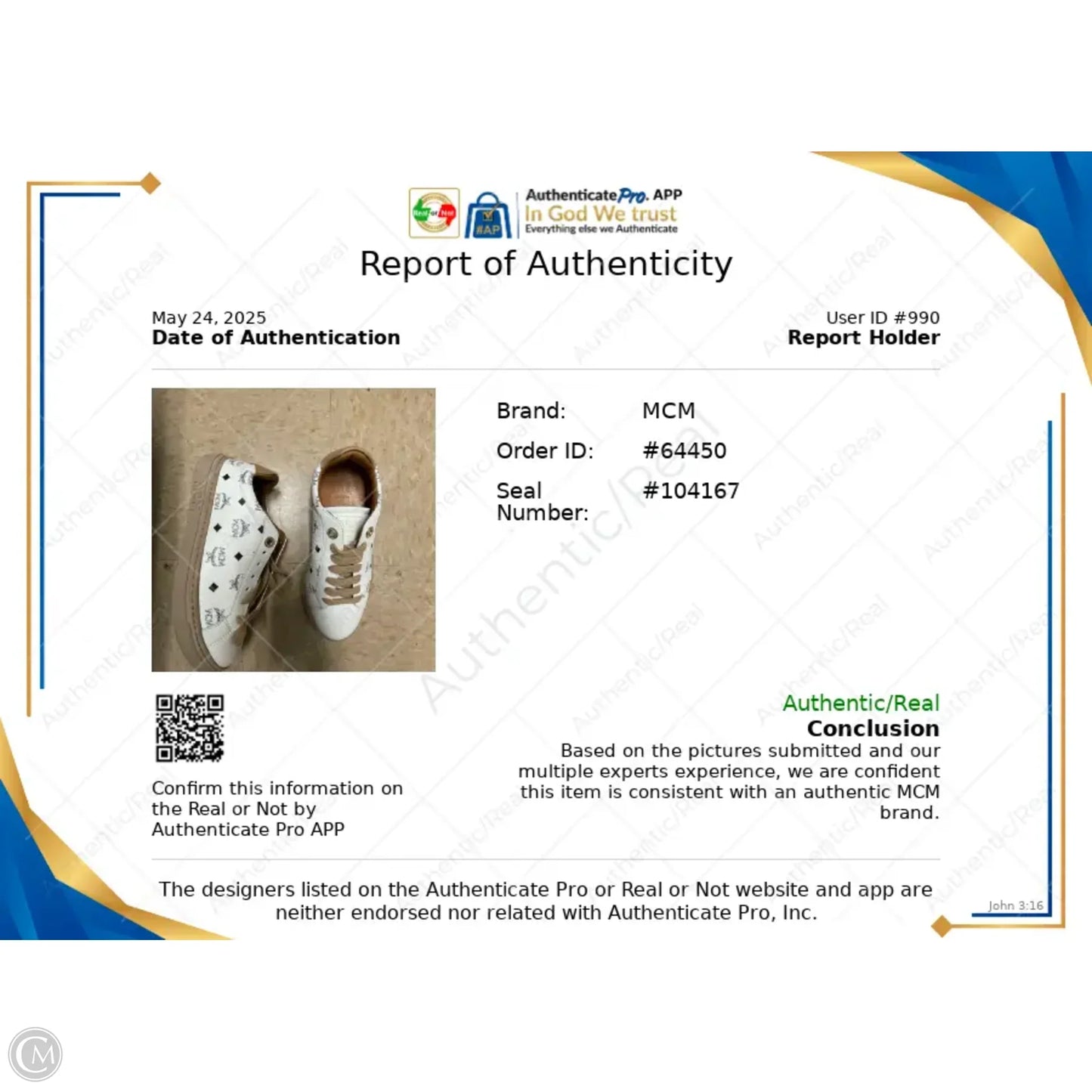 Shoes Luxury Designer By Mcm In White, Size: 5