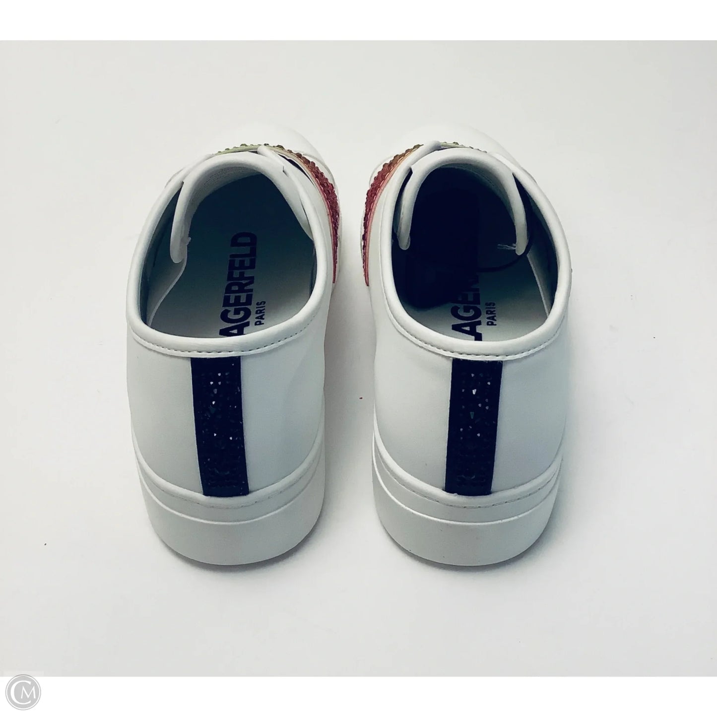 Shoes Designer By Karl Lagerfeld In White, Size: 7.5