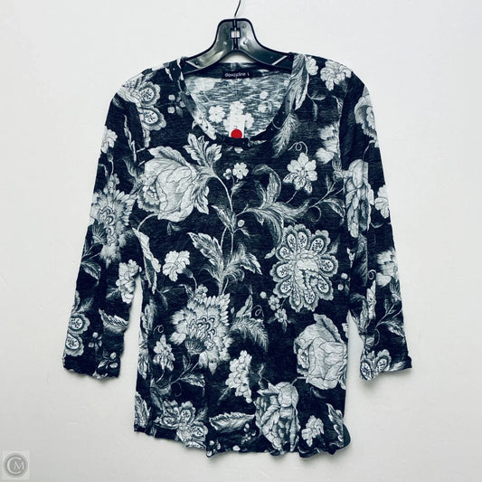 Top Long Sleeve By David Cline In Grey, Size: L
