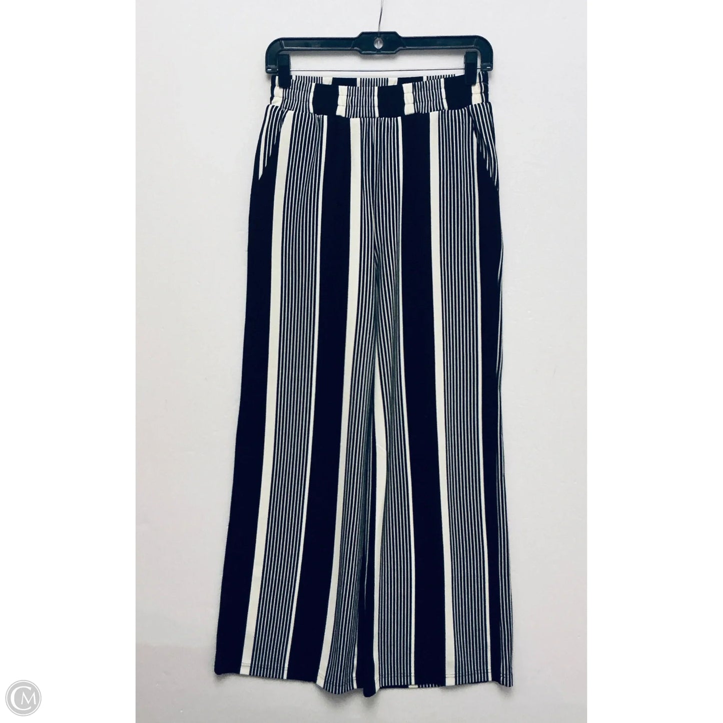 Pants Wide Leg By Skies Are Blue In Striped Pattern, Size: Xs