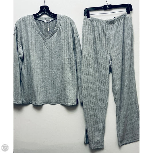 Lounge Set Pants By Ekouaer In Grey, Size: L
