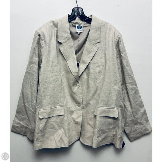 Blazer By Dg2 In Cream, Size: 3x