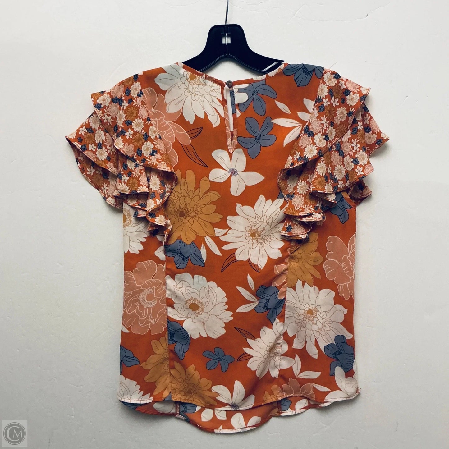 Top Short Sleeve By Dr2 In Orange, Size: M