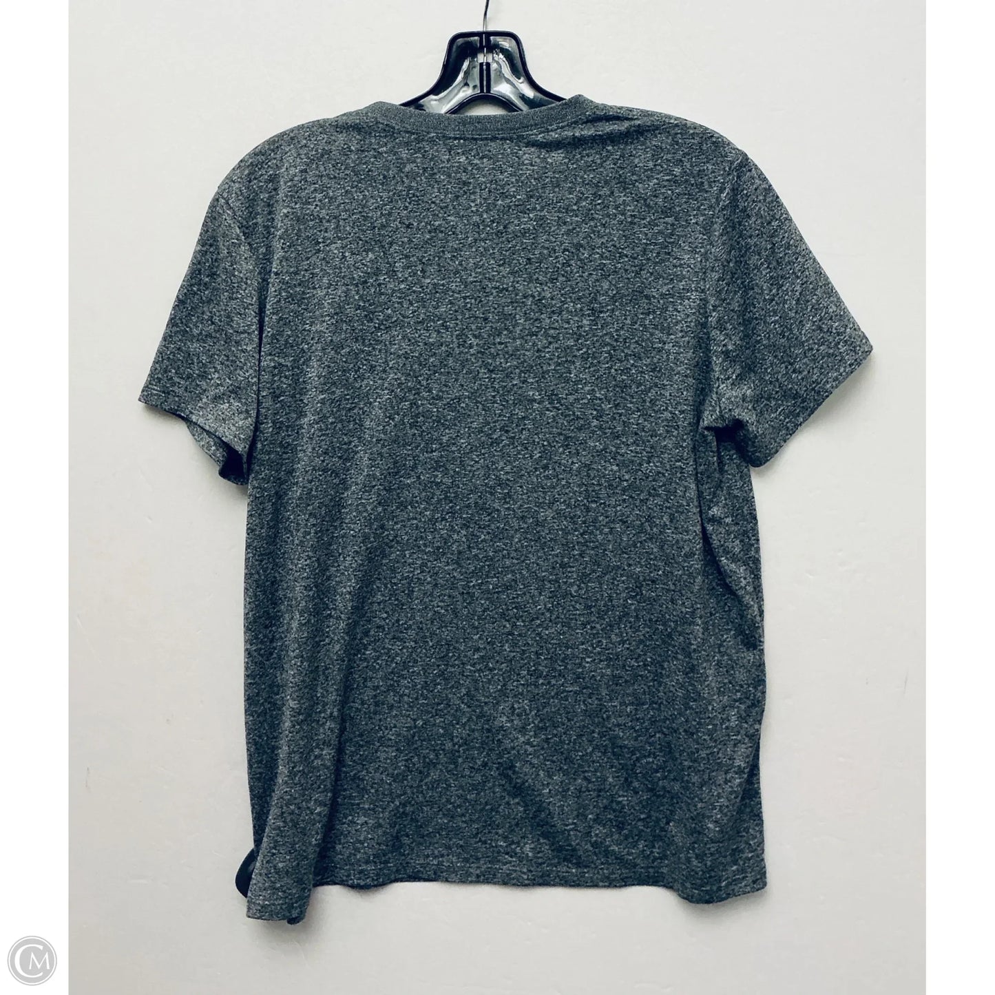 Athletic Top Short Sleeve By Nike Apparel In Grey, Size: L