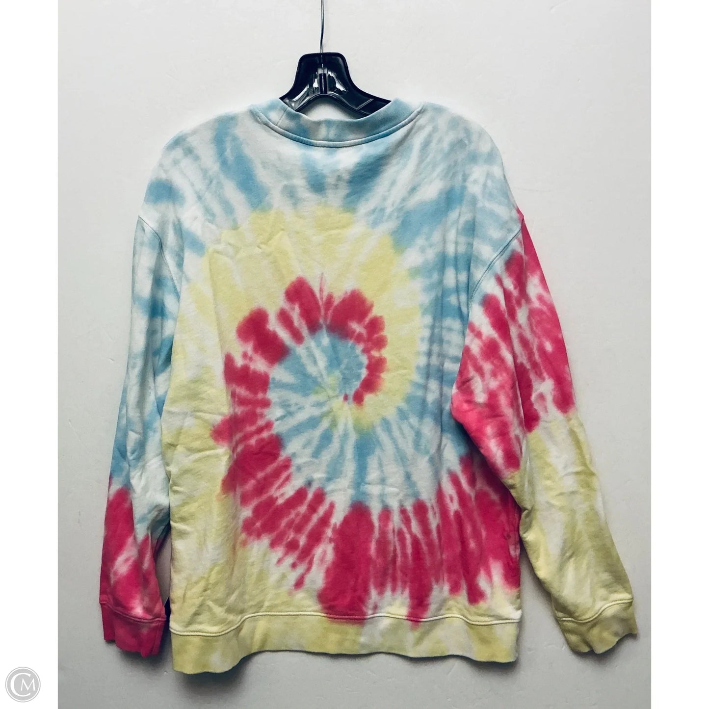 Sweatshirt Designer By Kate Spade In Tie Dye Print, Size: L